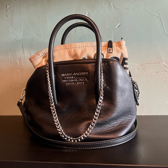 MARC JACOBS Black Mini “The Duet” Top Handle Bag - Picture 5 of 8